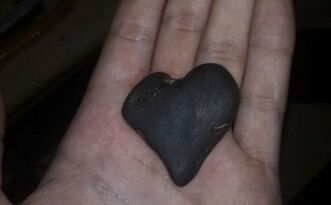 heart shaped stone as a good luck talisman