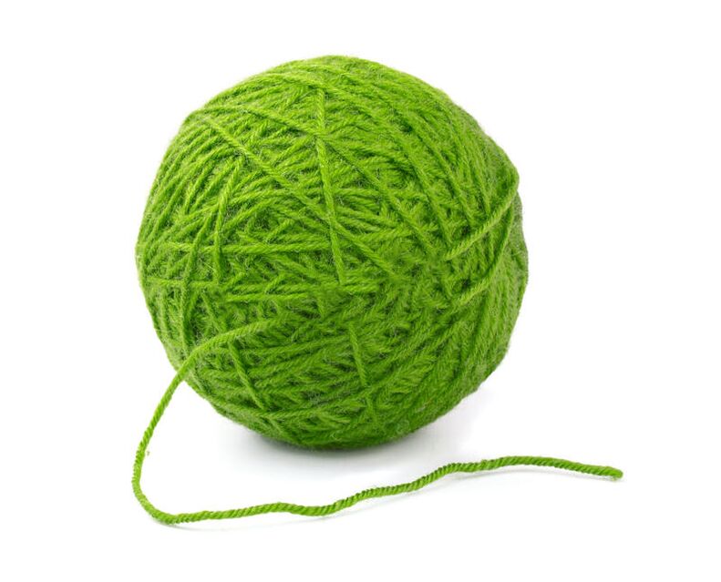 a ball of thread for luck