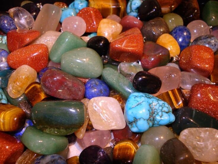 colorful stones as good luck talismans