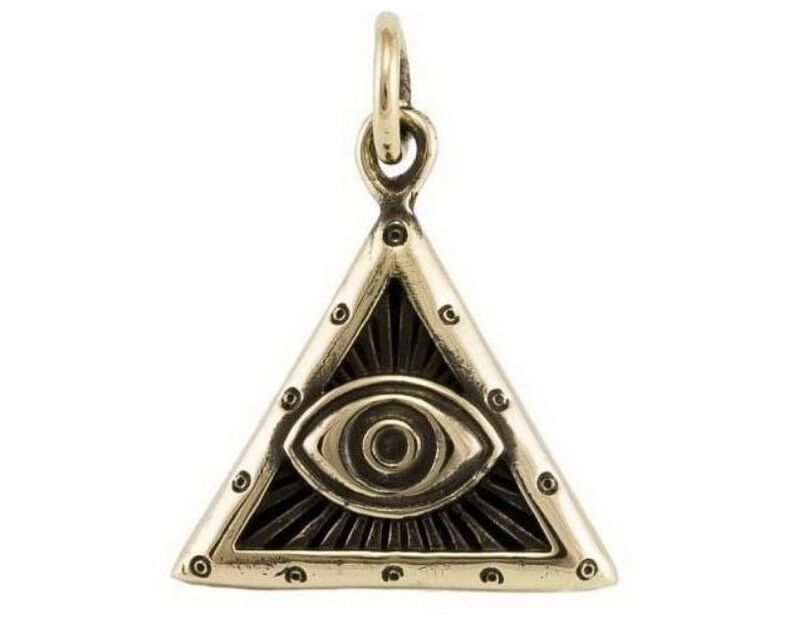 Masonic silver amulet