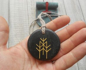 The amulet will help protect you and your family from danger. 